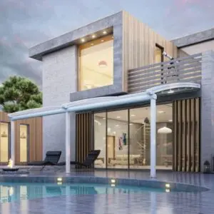 FALCATE TECTONA – Architectural Elegance for Grand Outdoor Spaces