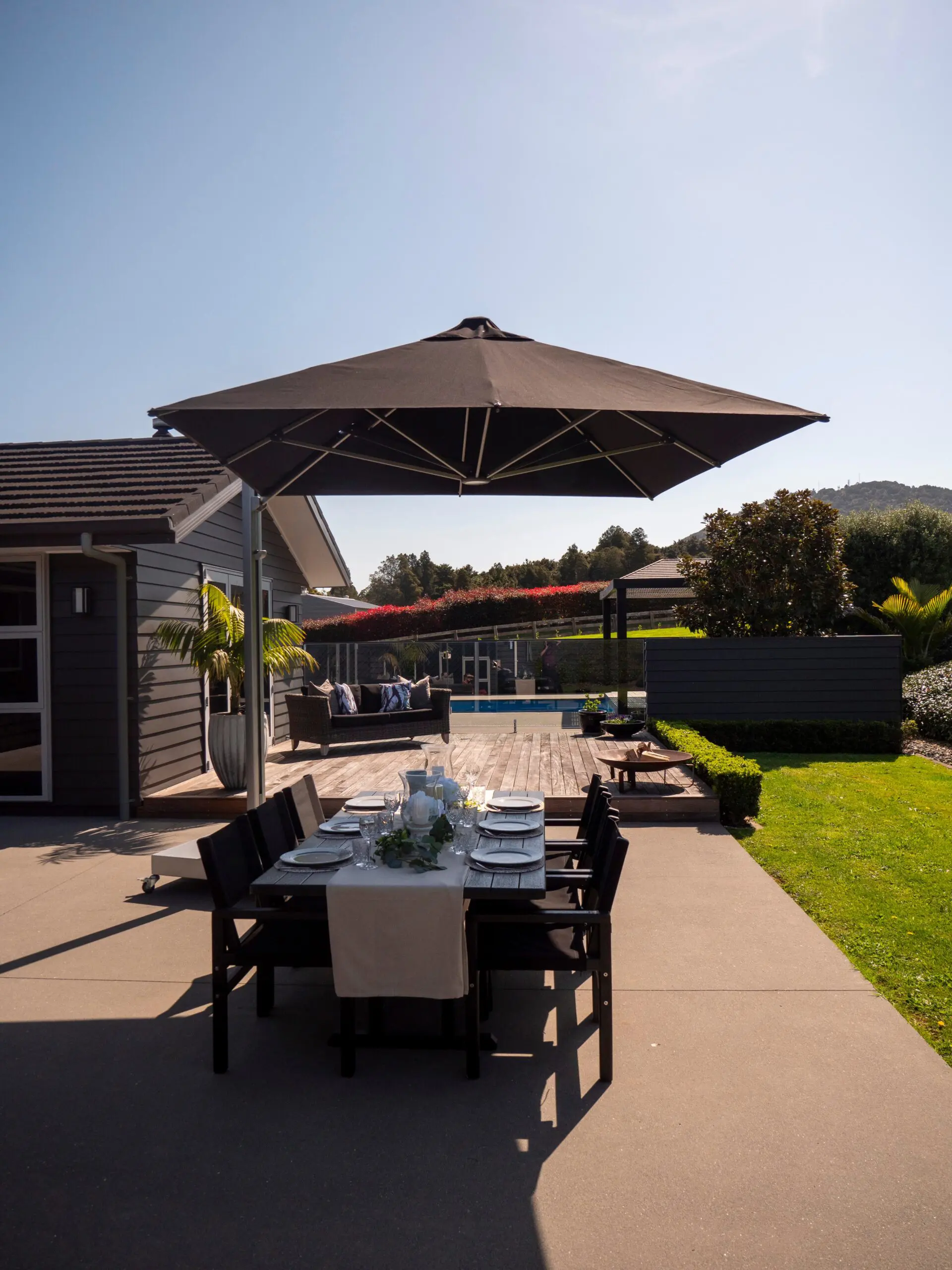 Shadowspec Serenity™ Cantilever Umbrella — Marine-Grade Shade, Engineered in New Zealand - Image 6