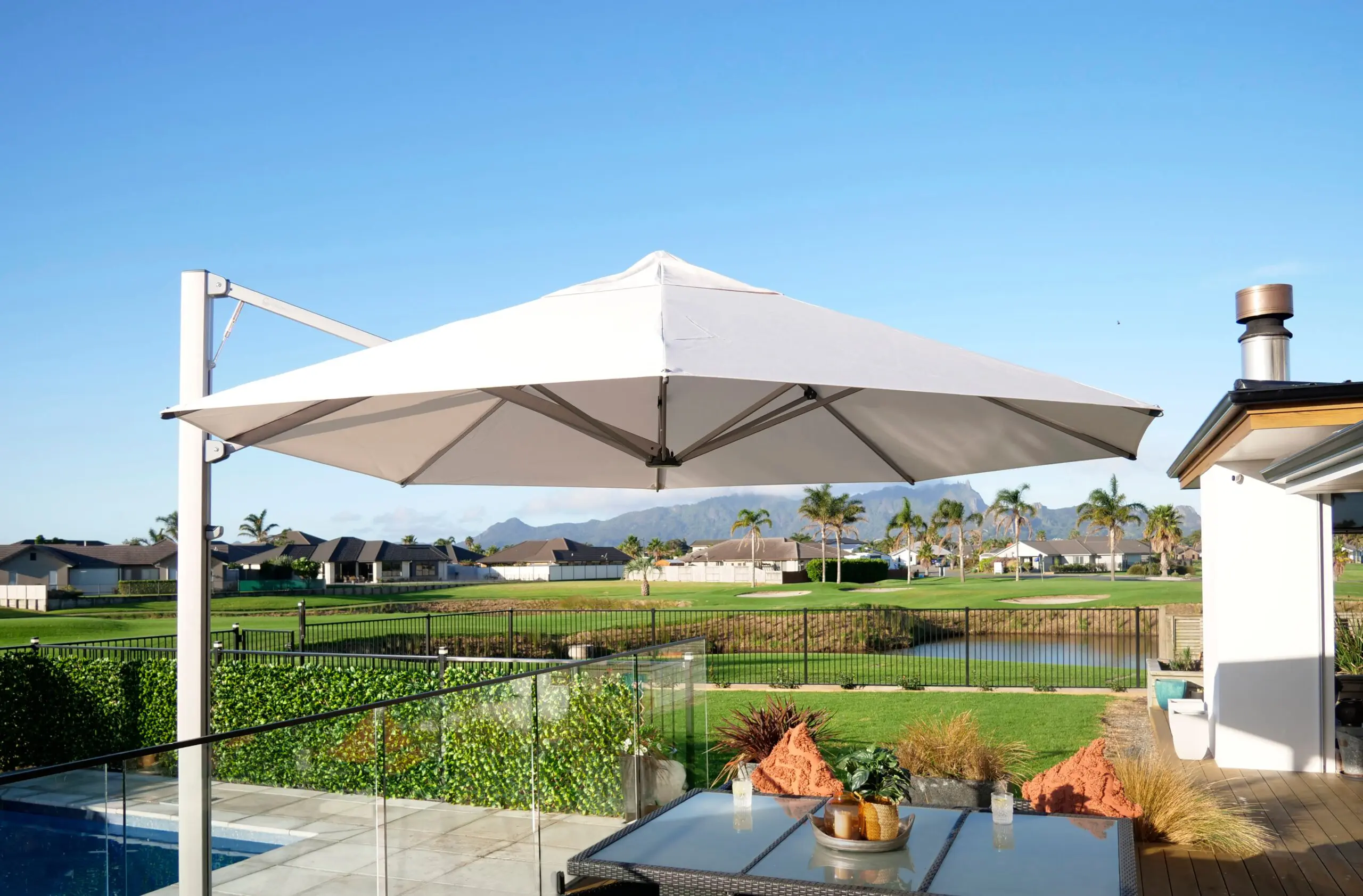 Shadowspec Serenity™ Cantilever Umbrella — Marine-Grade Shade, Engineered in New Zealand - Image 5