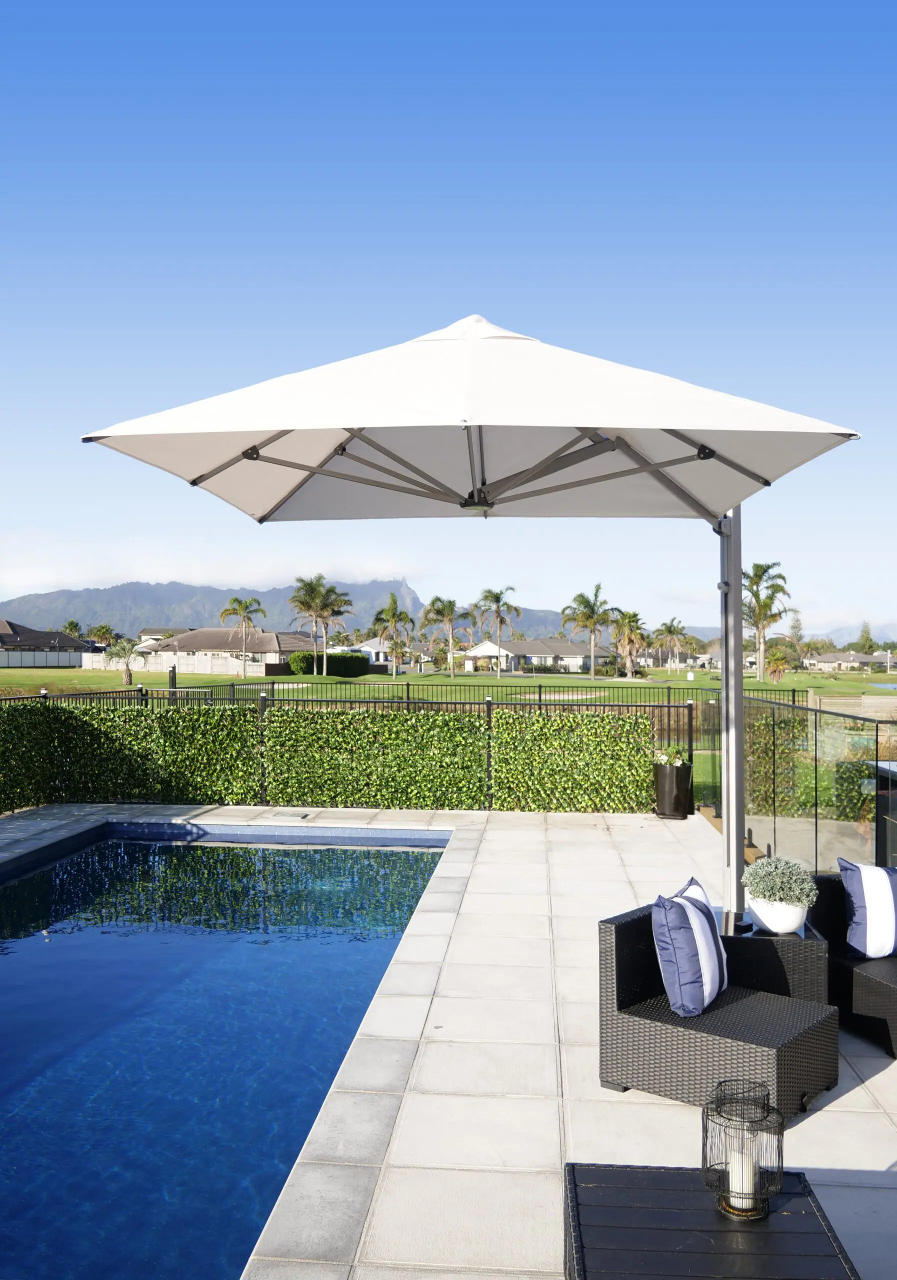Shadowspec Serenity™ Cantilever Umbrella — Marine-Grade Shade, Engineered in New Zealand - Image 11