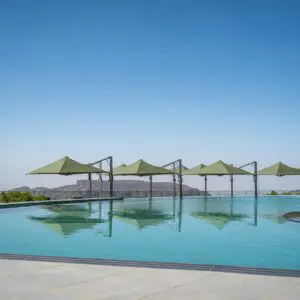 Shadowspec Serenity™ Cantilever Umbrella at Hotel Indigo Jabal Akhdar Resort & Spa, Oman