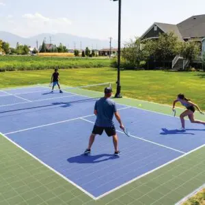 Pickleball Courts for Private Homes: Tiles vs Pickle Sand 3.5 Flooring Roll — What’s the Difference?
