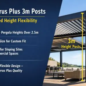 Cerberus Plus 3m Posts – Increased Height Flexibility for Modern Louvre Kitset