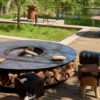 Kossuth Round Corten Steel Fire Pit - Image 11