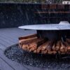 Kossuth Round Corten Steel Fire Pit - Image 9
