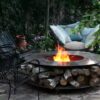 Kossuth Round Corten Steel Fire Pit - Image 12