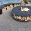 Kossuth Round Corten Steel Fire Pit - Image 3