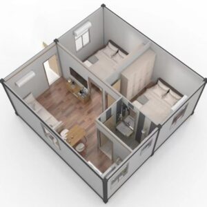 Detachable Container: Two Apartment with Bathroom