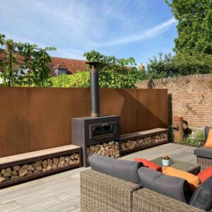 Aine Wood Fire Outdoor Fireplace