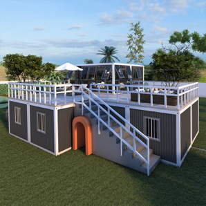 Detachable Container: 6 bedrooms+4 bathrooms(2 storey)