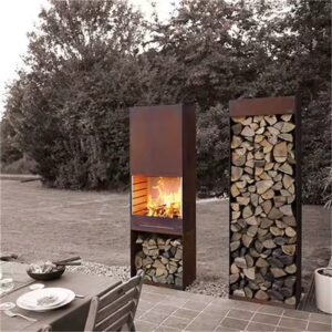 FP01 Standard Outdoor Fireplace in Corten Steel