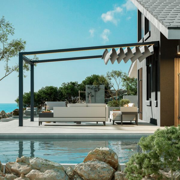 Vanguard Retractable Aluminium Pergola – Designed for All-Weather Outdoor Living - Image 3