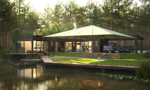 Skjold Umbrella – Large-Scale Commercial Shade Solution