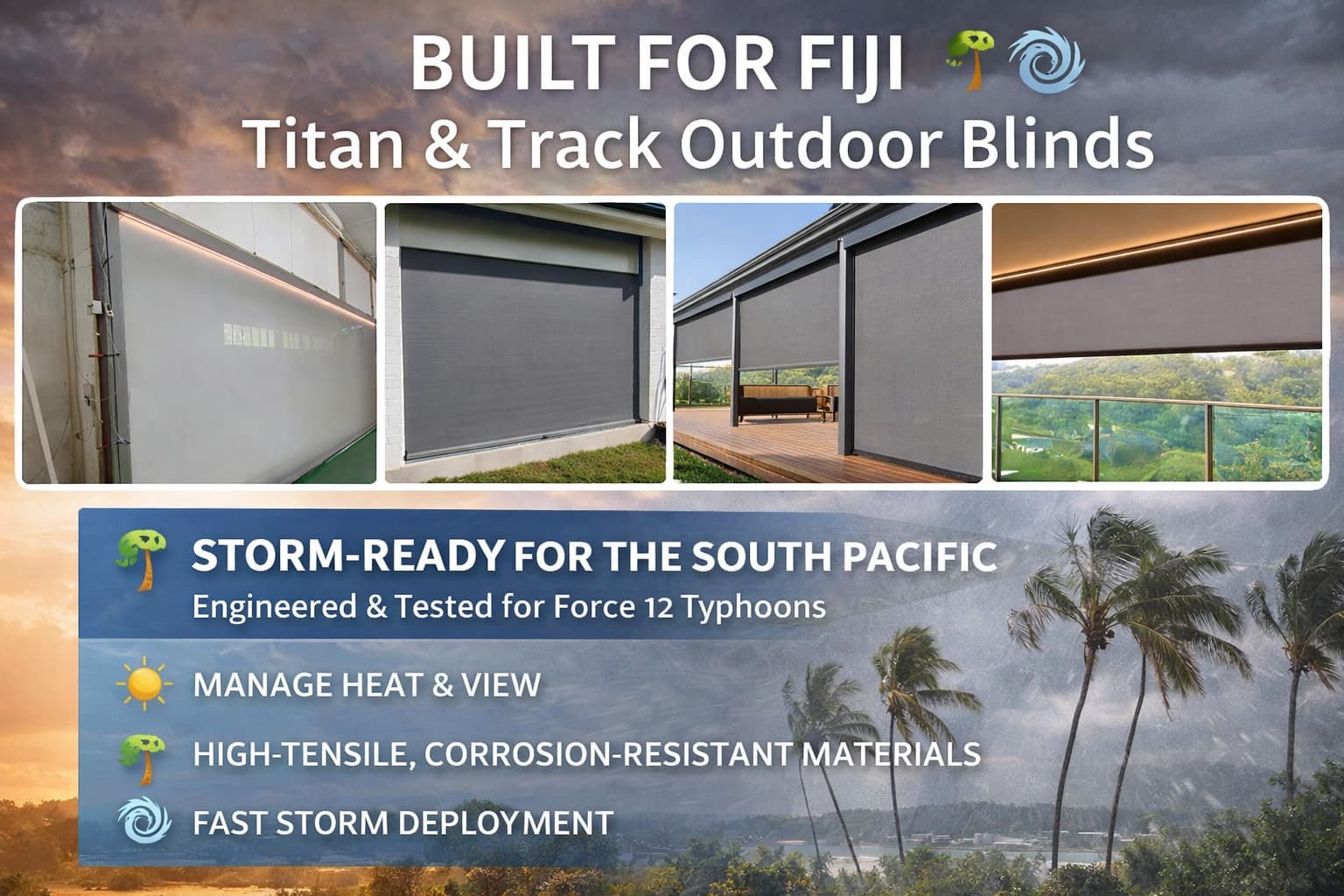 Outdoor Blinds in the South Pacific: Why Fiji Is Driving a Design Shift