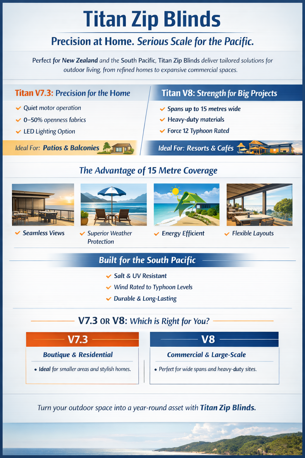 Titan Blinds: V7.3 and V8 Zip Systems