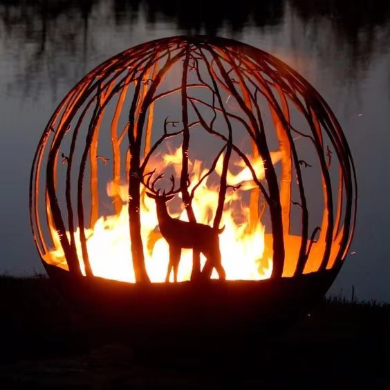 Fire Ball Corten Steel Fire Pits Collection - Image 6